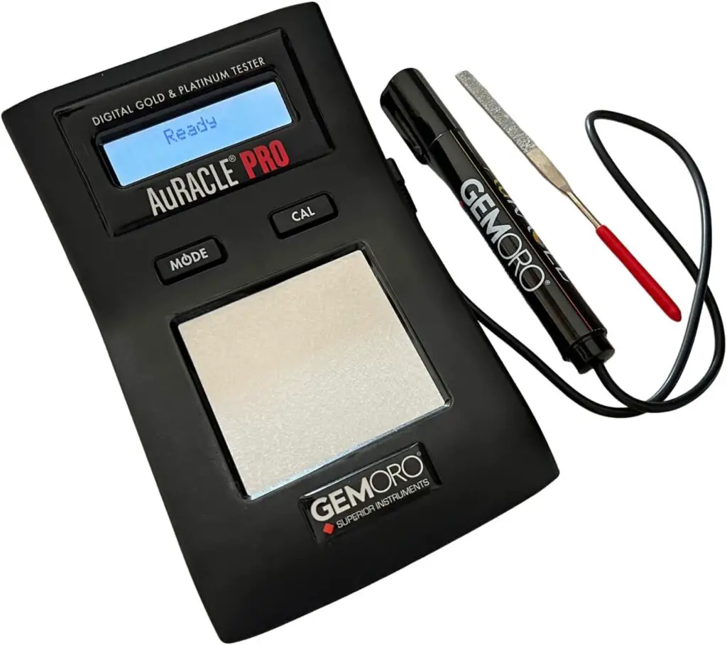 GemOro AuRACLE PRO | Accurate Compact Portable Electronic Digital LCD Display High Karat Gold Platinum Tester | Precision Tool with Expert Professional Reading Accuracy