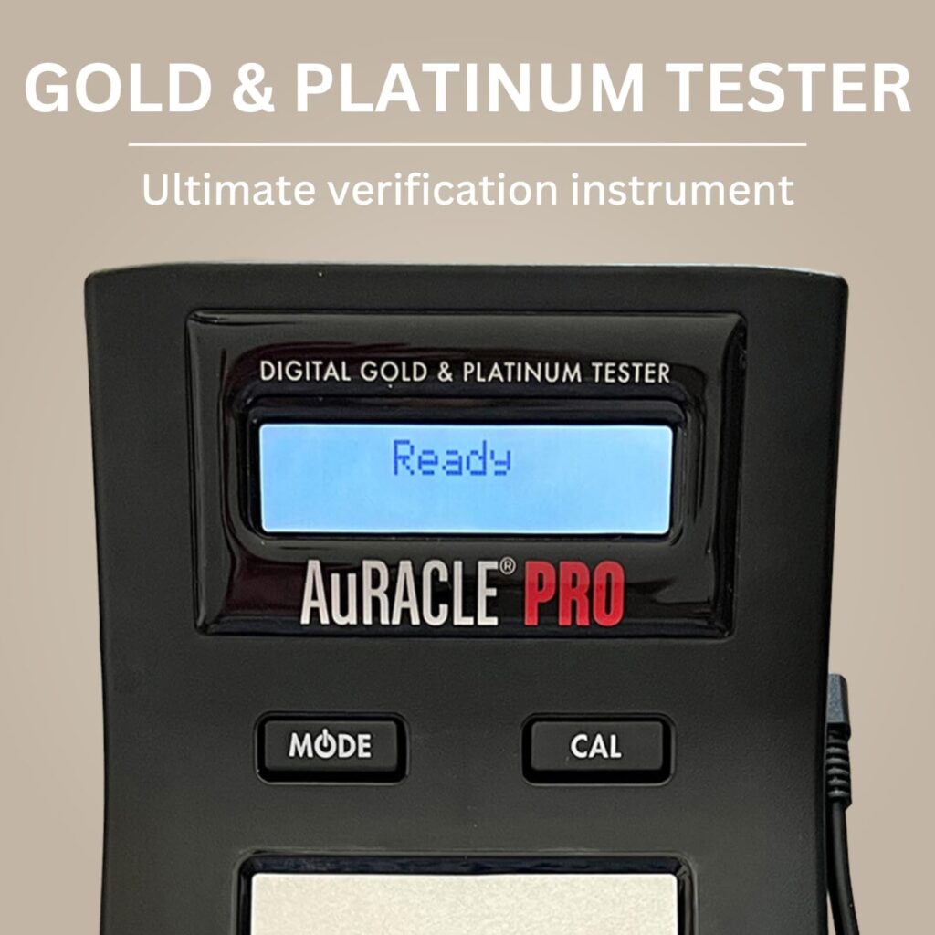 GemOro AuRACLE PRO | Accurate Compact Portable Electronic Digital LCD Display High Karat Gold Platinum Tester | Precision Tool with Expert Professional Reading Accuracy