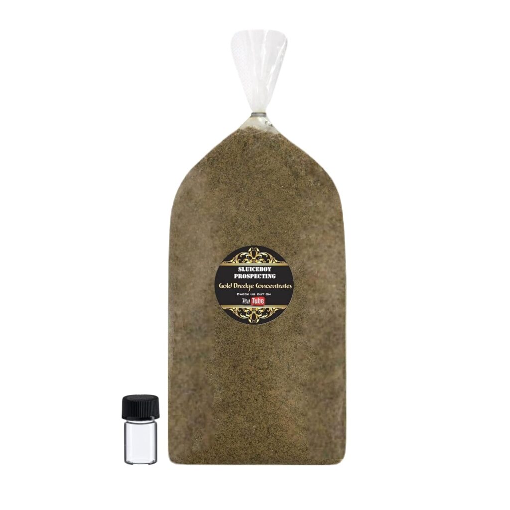 Sluiceboy Prospecting - Gold Paydirt 1 lb Bag of Pay Dirt | Guaranteed Gold + Free Glass Vial | Raw Natural Gold | Georgia Gold Concentrates